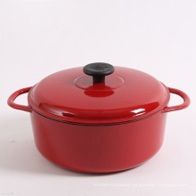 large oval enamel coating cast iron casserole/cooking pot